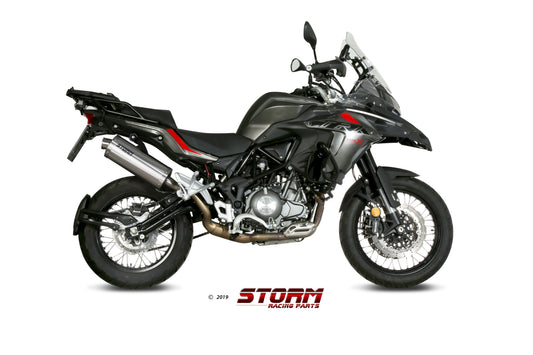 STORM OVAL Auspuff passend für BENELLI TRK 502 X 2018-2026