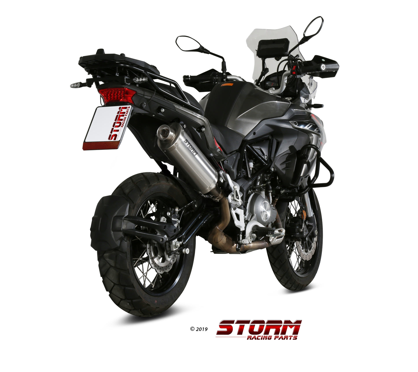 STORM OVAL Auspuff passend für BENELLI TRK 502 X 2018-2026