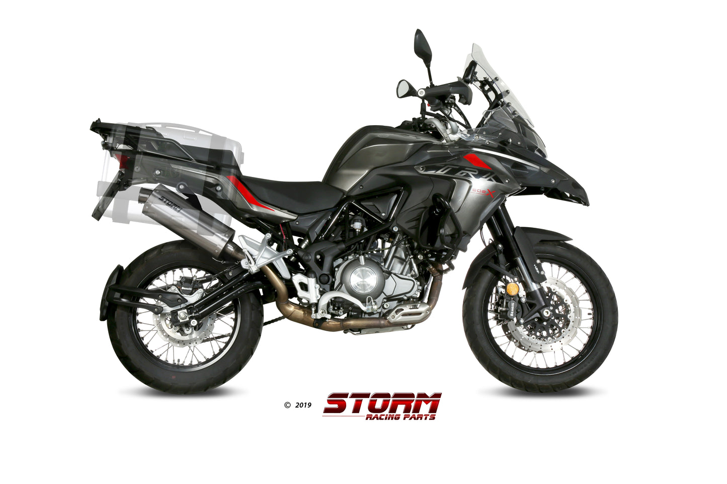 STORM OVAL Auspuff passend für BENELLI TRK 502 X 2018-2026