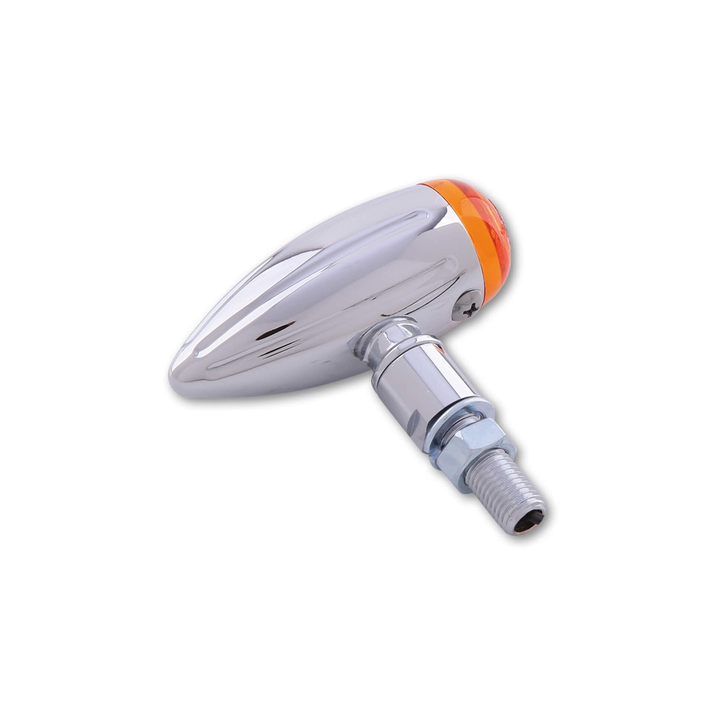HIGHSIDER smart Micro-Bullet Motorrad Blinker Chrom Orange E-geprüft (Paar)