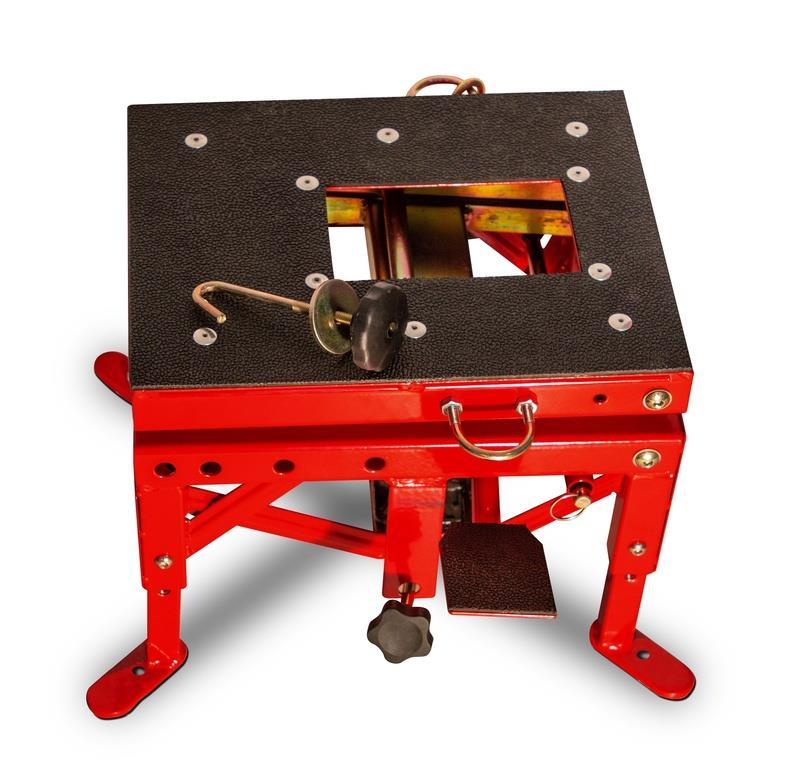 BIHR Motorradheber hydraulisch rot (Räder nicht inbegriffen) - Kama Bike Parts