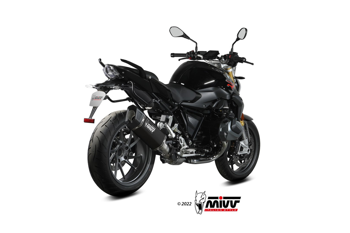 MIVV SR-1 Auspuff Titan schwarz passend für BMW R 1250 RS 2021-2024