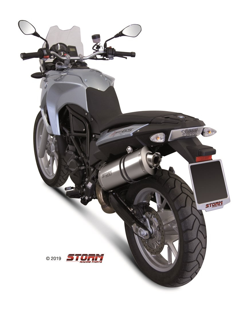 STORM OVAL Auspuff passend für BMW F 650 GS 2008-2012