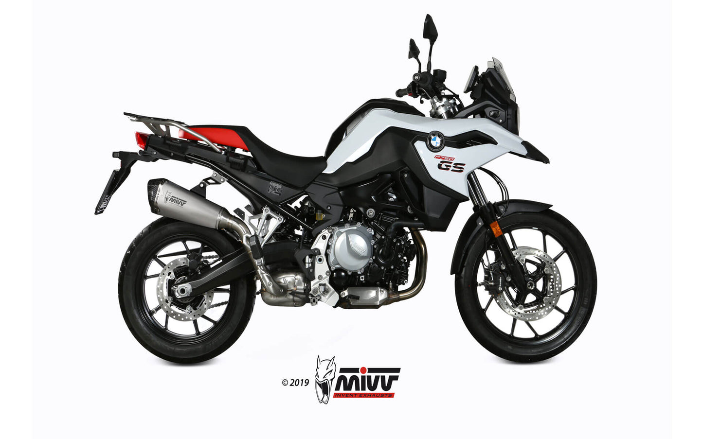 MIVV Delta Race Auspuff silber passend für BMW F 750 GS 2018-2024