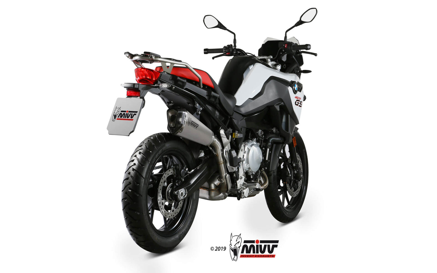 MIVV Delta Race Auspuff silber passend für BMW F 750 GS 2018-2024