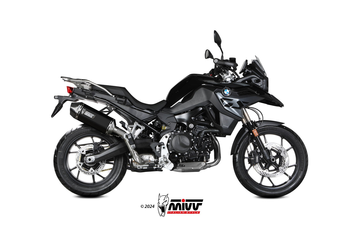 MIVV Speed Edge Auspuff schwarz passend für BMW F 800 GS 2024-2026