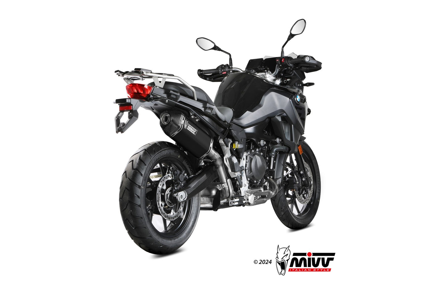 MIVV Speed Edge Auspuff schwarz passend für BMW F 800 GS 2024-2026