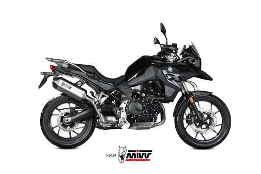 MIVV Speed Edge Auspuff silber passend für BMW F 800 GS 2024-2026