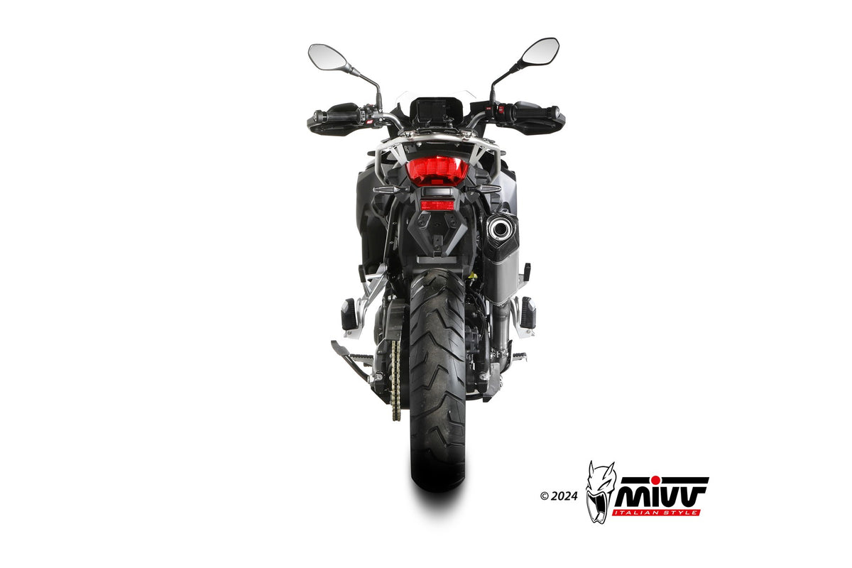 MIVV Speed Edge Auspuff silber passend für BMW F 800 GS 2024-2026