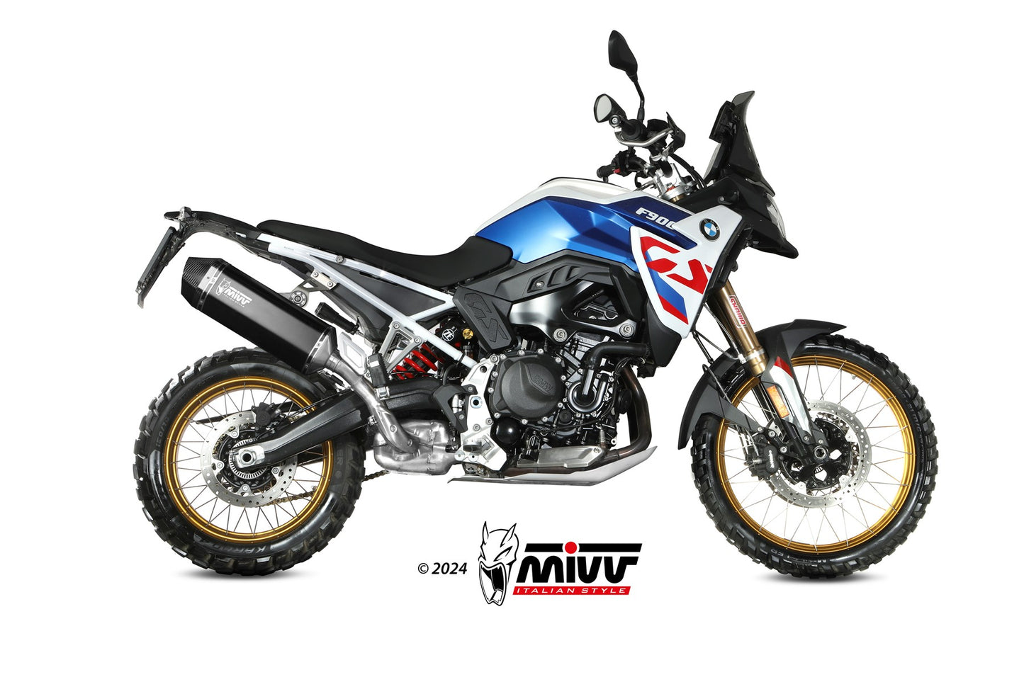 MIVV Speed Edge Auspuff schwarz passend für BMW F 900 GS 2024-2026