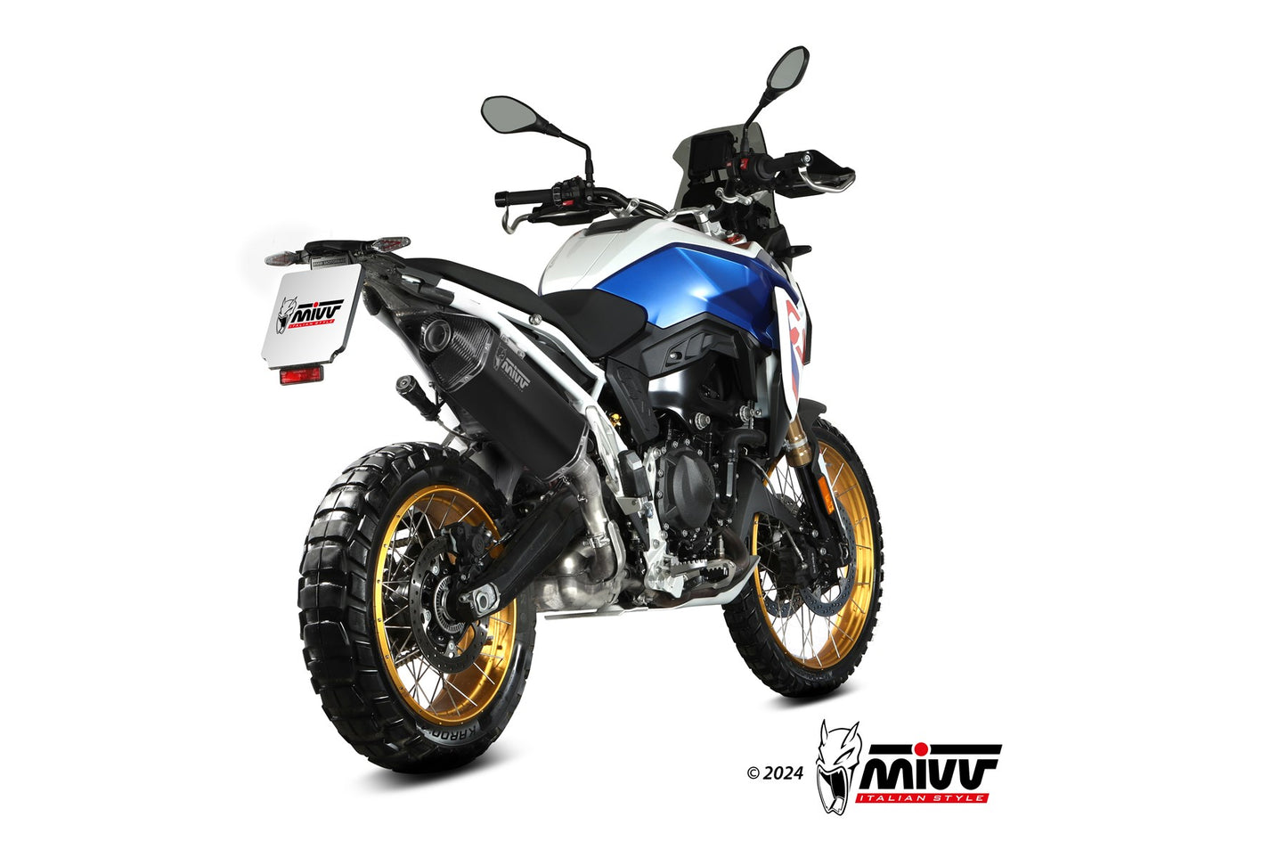 MIVV Speed Edge Auspuff schwarz passend für BMW F 900 GS 2024-2026