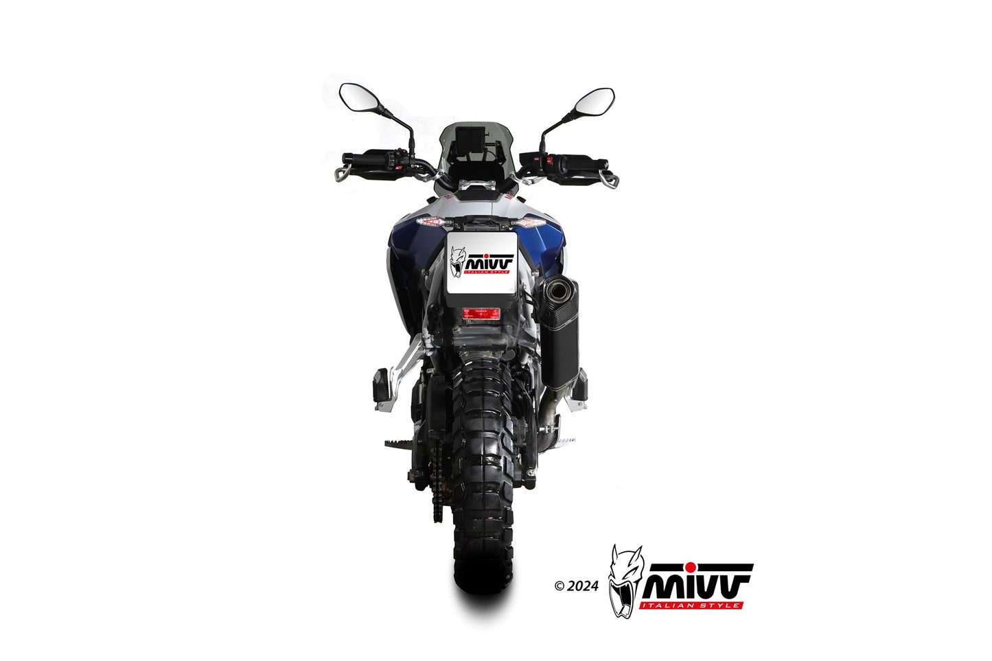 MIVV Speed Edge Auspuff schwarz passend für BMW F 900 GS 2024-2026