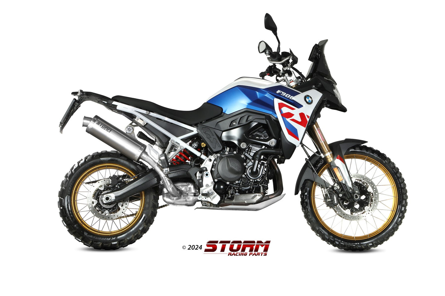 STORM Oval Auspuff Edelstahl passend für BMW F 900 GS 2024-2026