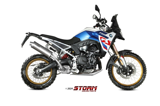 STORM Oval Auspuff Edelstahl passend für BMW F 900 GS 2024-2026