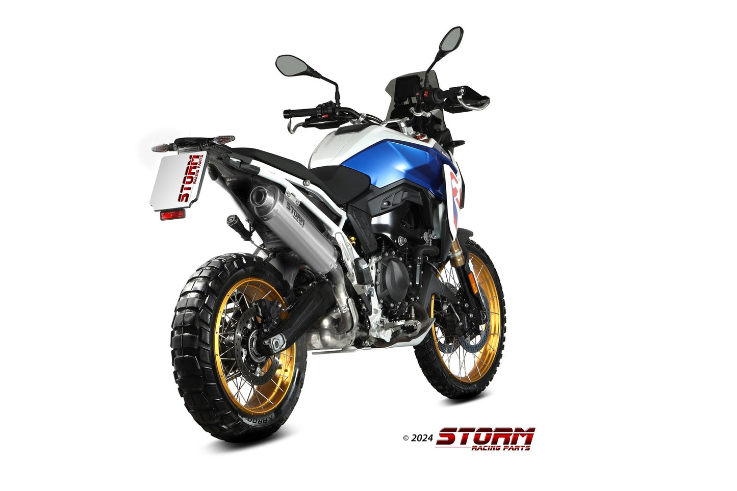 STORM Oval Auspuff Edelstahl passend für BMW F 900 GS 2024-2026