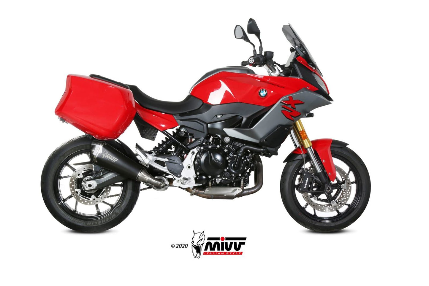 MIVV Delta-Race Auspuff Schwarz passend für BMW F 900 XR 2020-2026