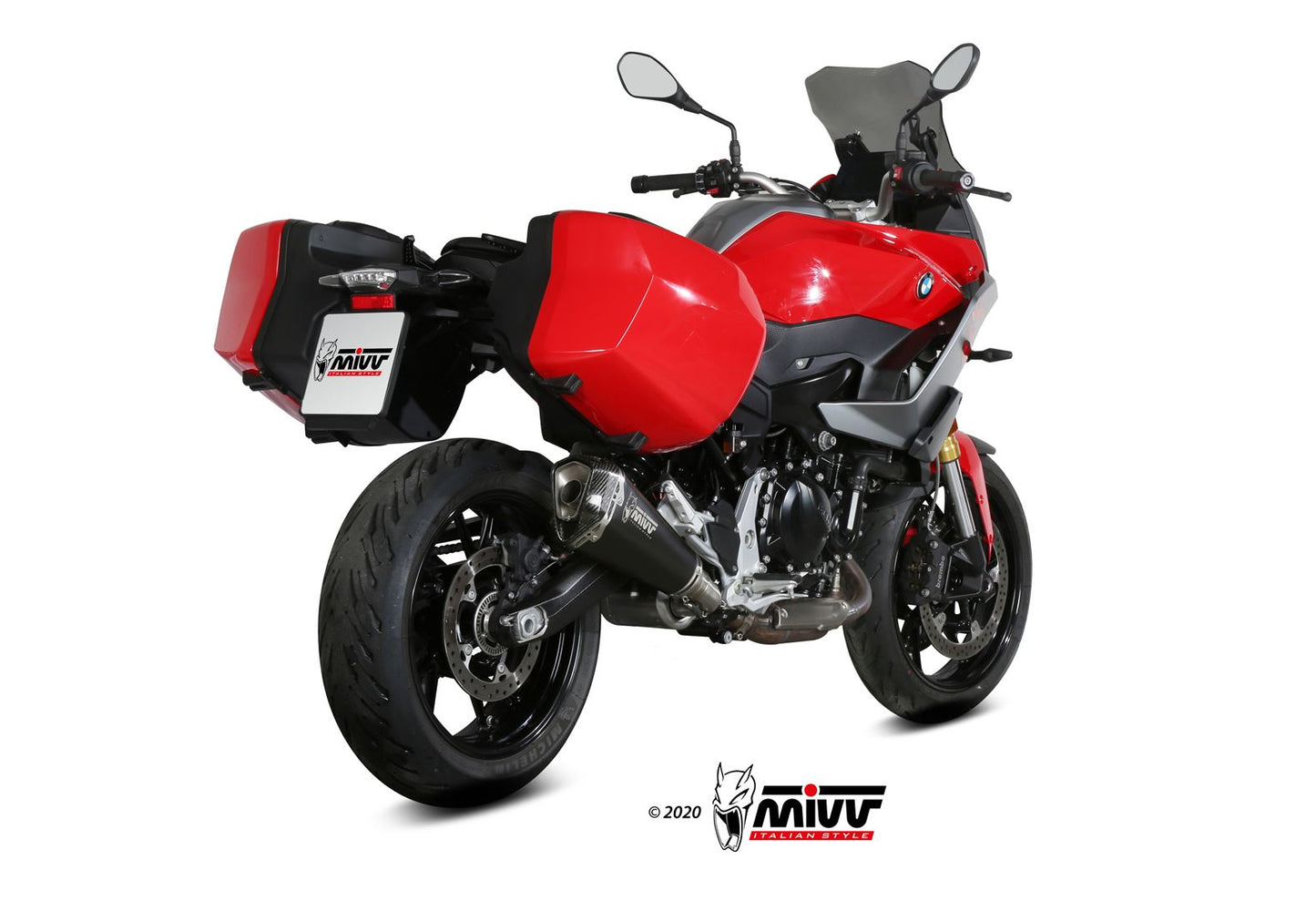 MIVV Delta-Race Auspuff Schwarz passend für BMW F 900 XR 2020-2026