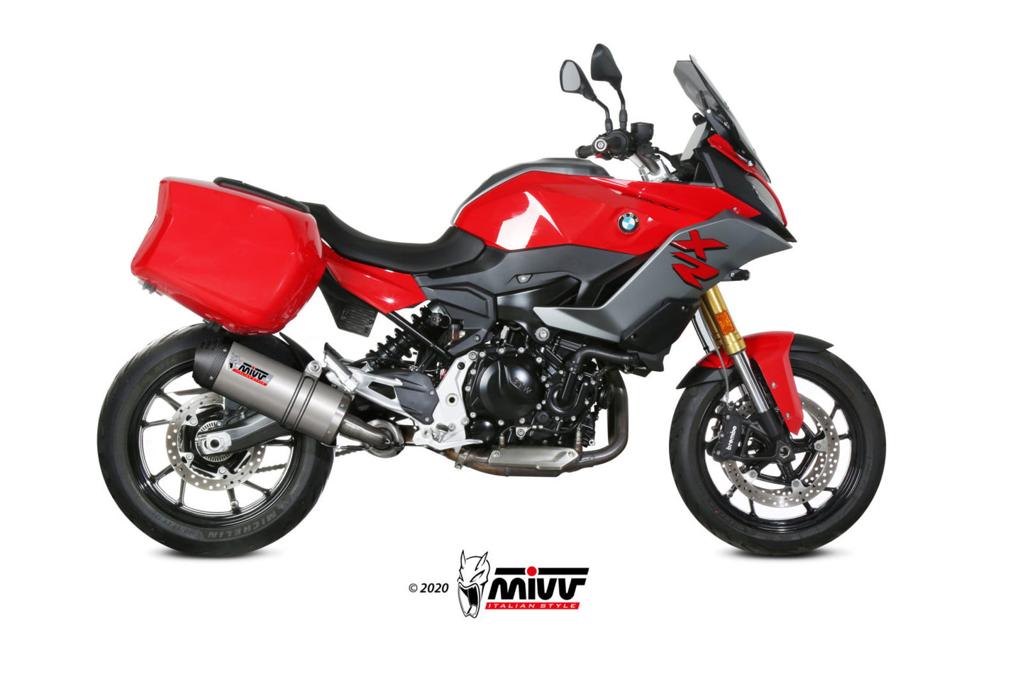 MIVV Oval Auspuff Titan passend für BMW F 900 XR 2020-2026