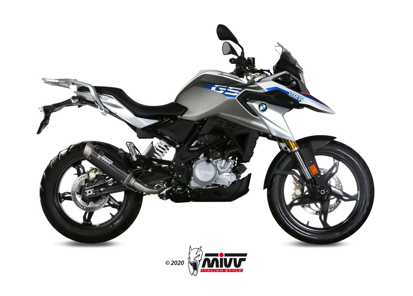 MIVV GPpro Auspuff schwarz passend für BMW G 310 GS 18-22