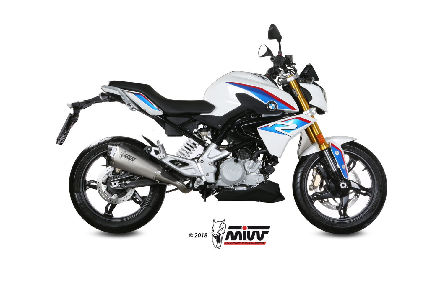 MIVV Delta Race Auspuff Komplettanlage passend für BMW G 310 R 2018-2024