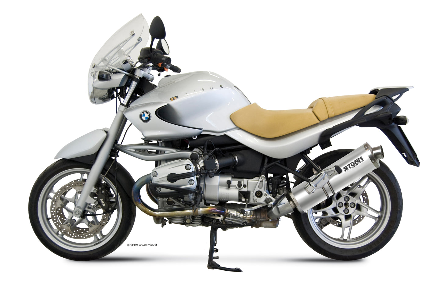 STORM OVAL Auspuff passend für BMW R 1150 R 2000-2006