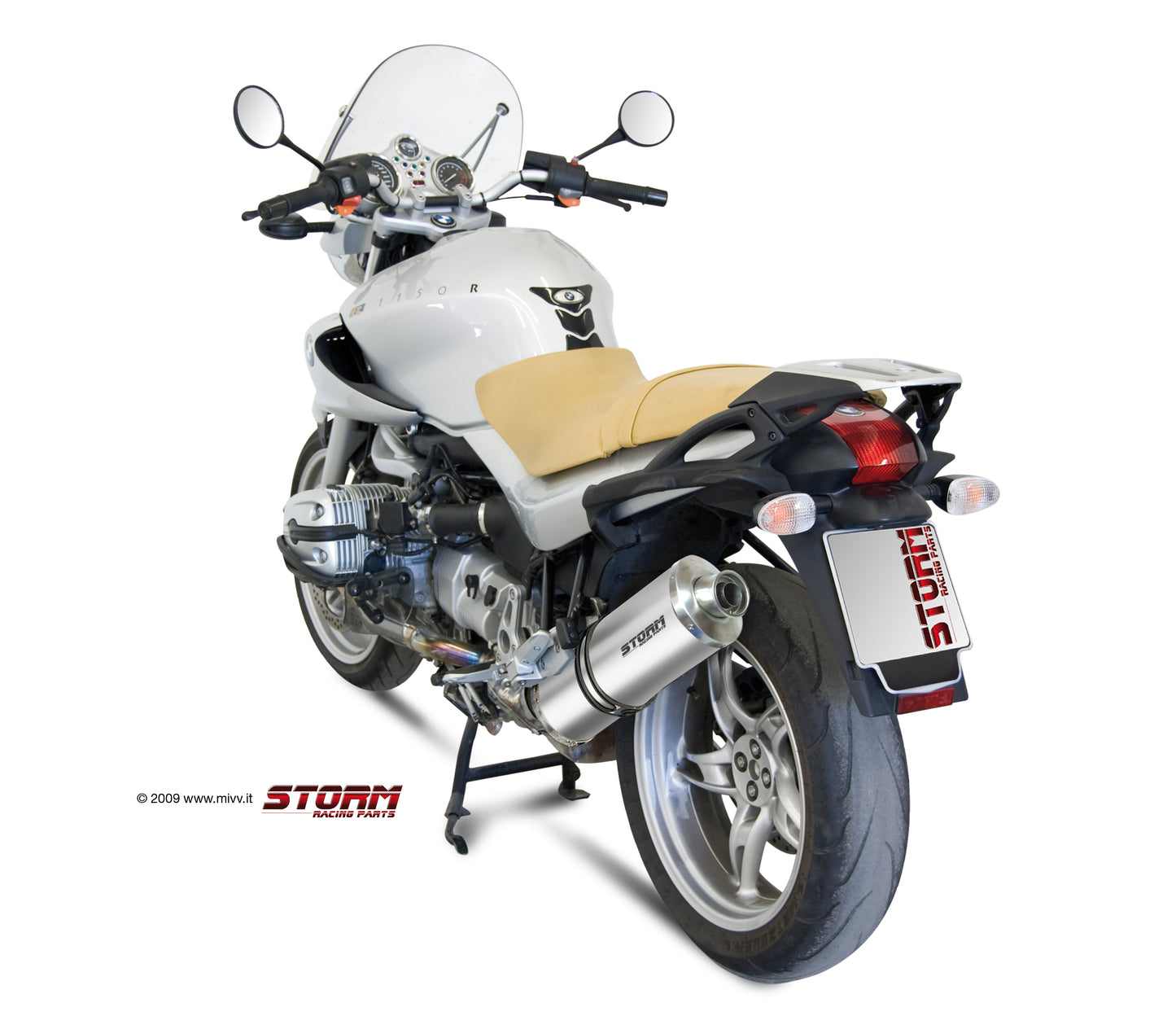 STORM OVAL Auspuff passend für BMW R 1150 R 2000-2006
