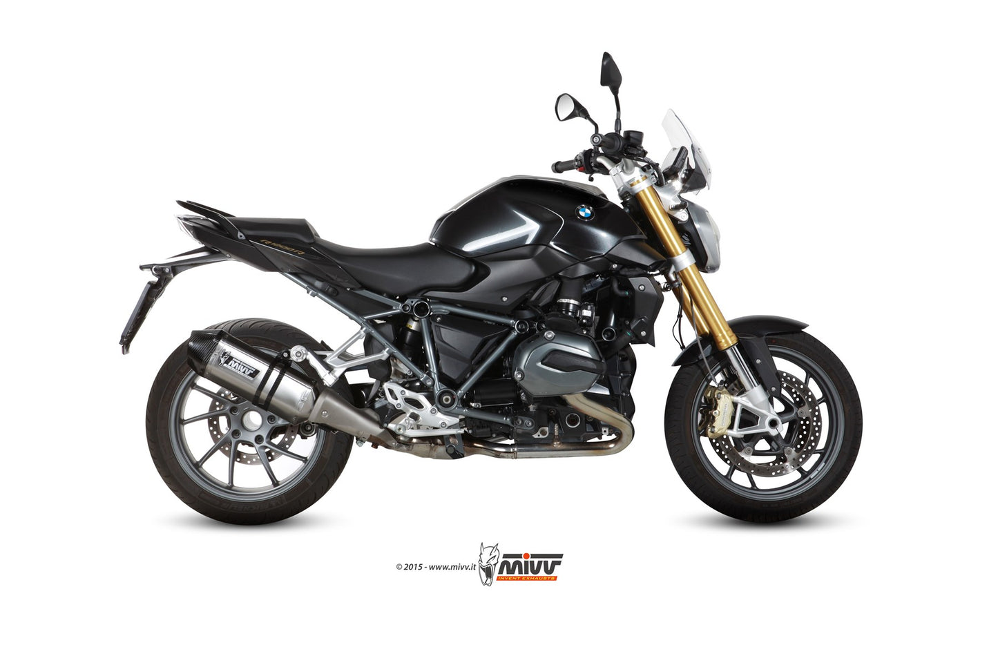 MIVV Speed Edge Auspuff Edelstahl passend für BMW R 1200 R 2015-2018