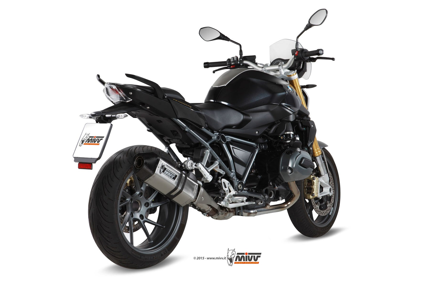 MIVV Speed Edge Auspuff Edelstahl passend für BMW R 1200 R 2015-2018