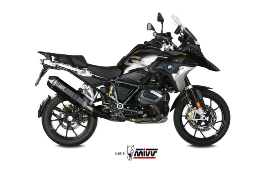 MIVV Speed Edge Auspuff schwarz passend für BMW R 1250 GS / ADVENTURE 2019-2023