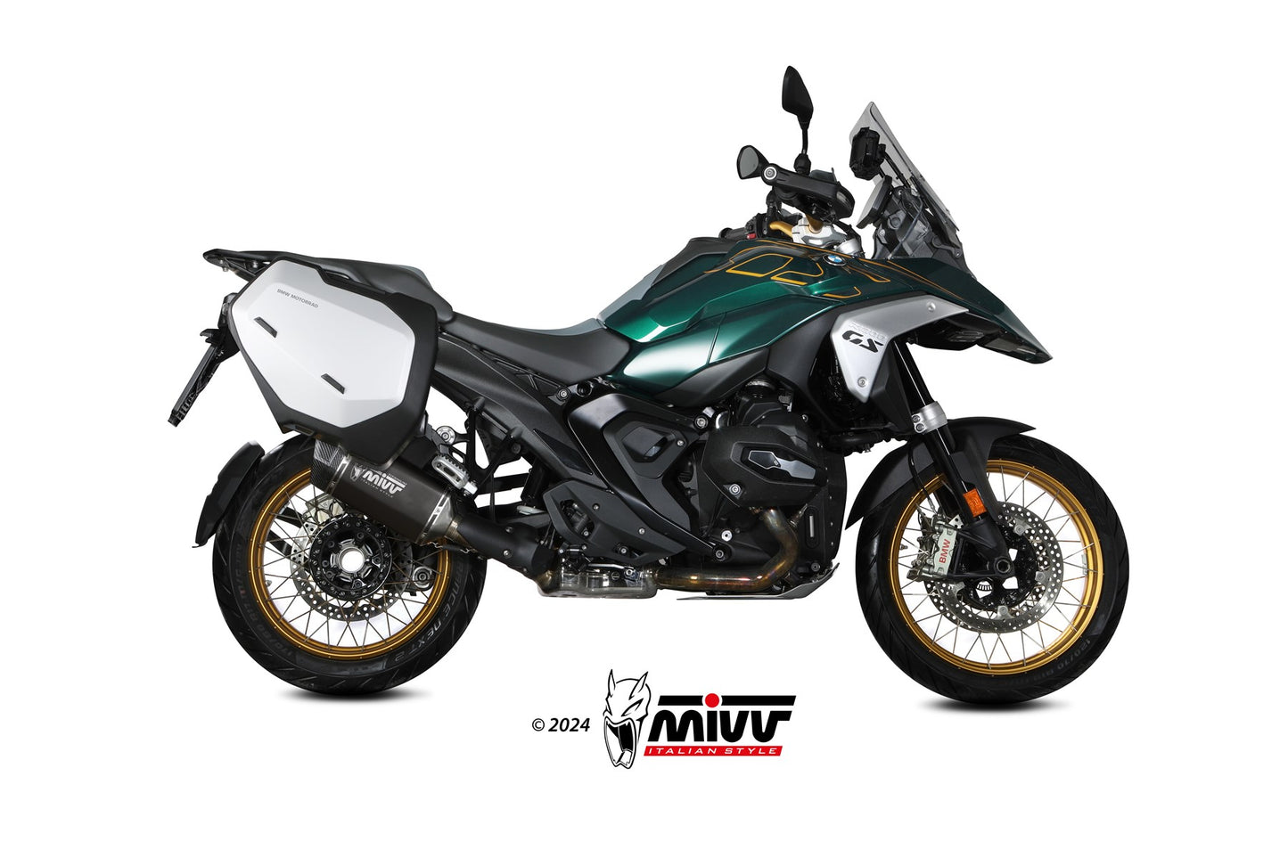 MIVV SR-1 Auspuff Titan schwarz passend für BMW R 1300 GS 2024-2026