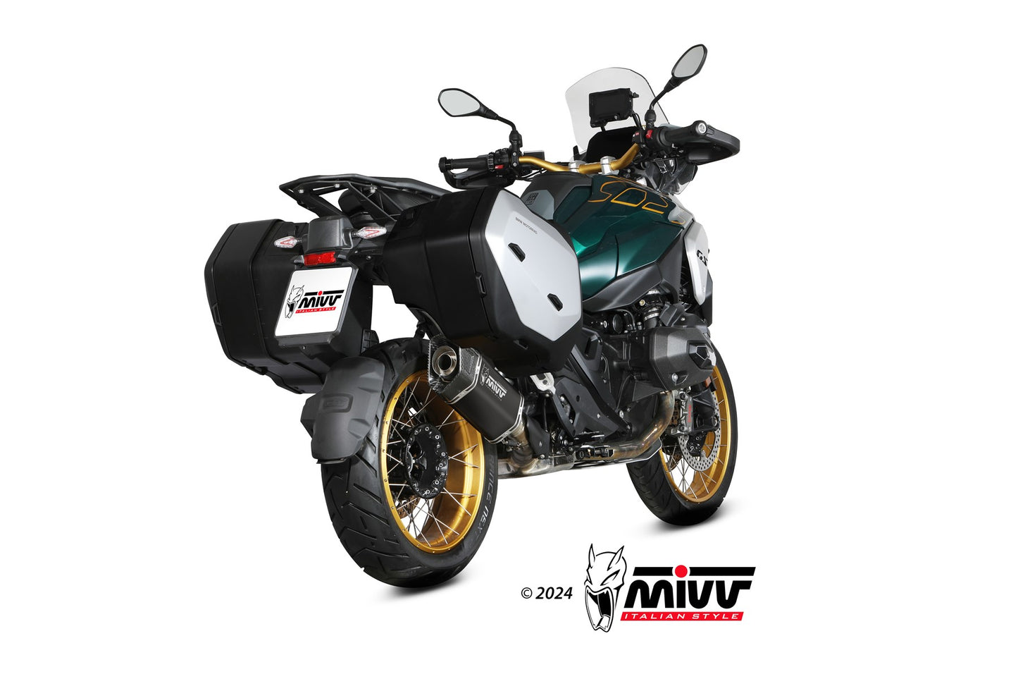 MIVV SR-1 Auspuff Titan schwarz passend für BMW R 1300 GS 2024-2026