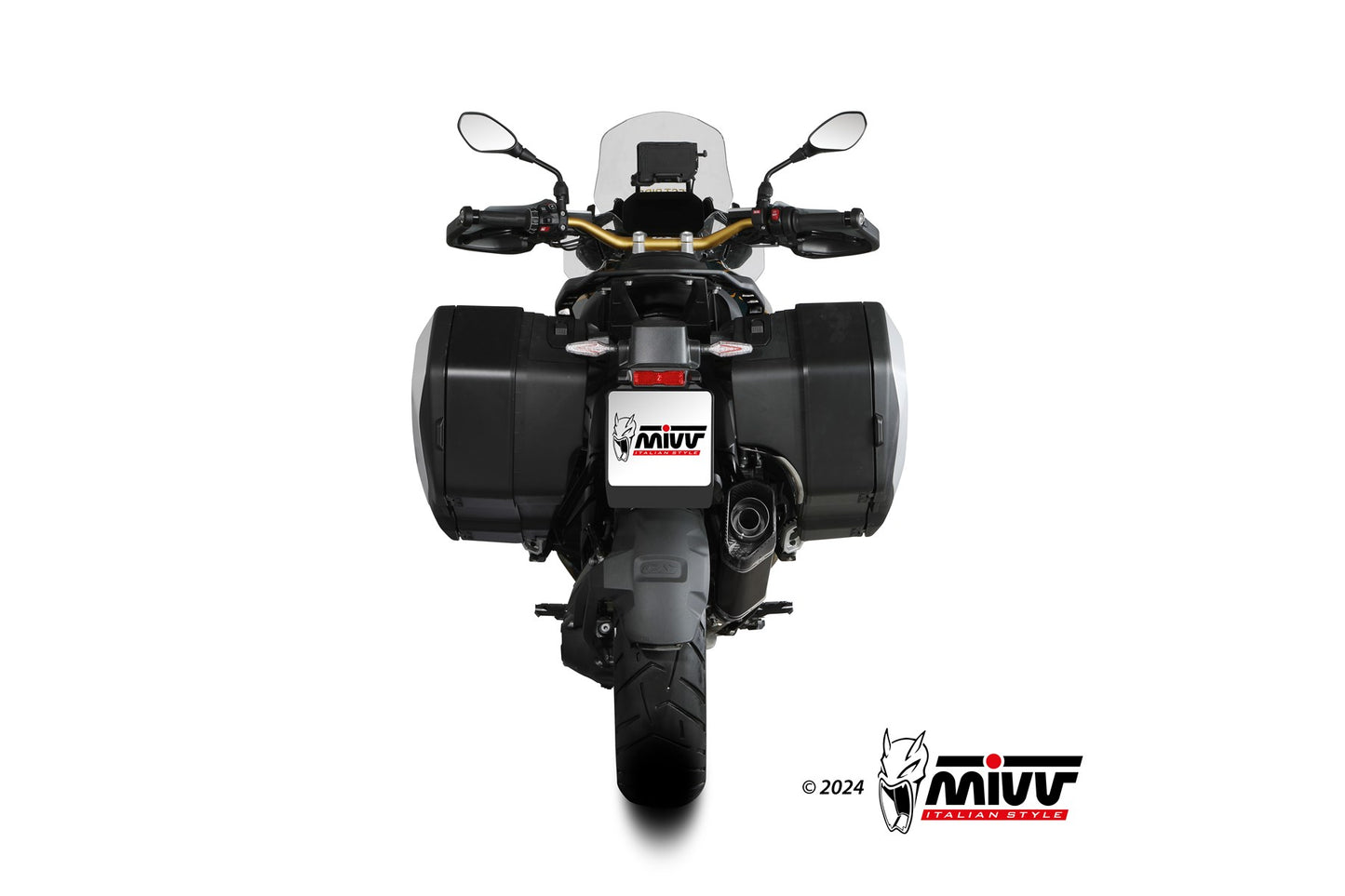 MIVV SR-1 Auspuff Titan schwarz passend für BMW R 1300 GS 2024-2026