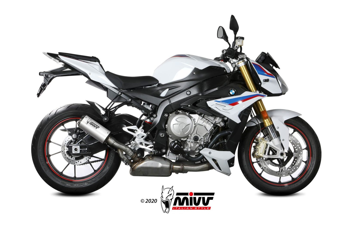 MIVV MK3 Auspuff Edelstahl passend für BMW S 1000 R 2017-2020