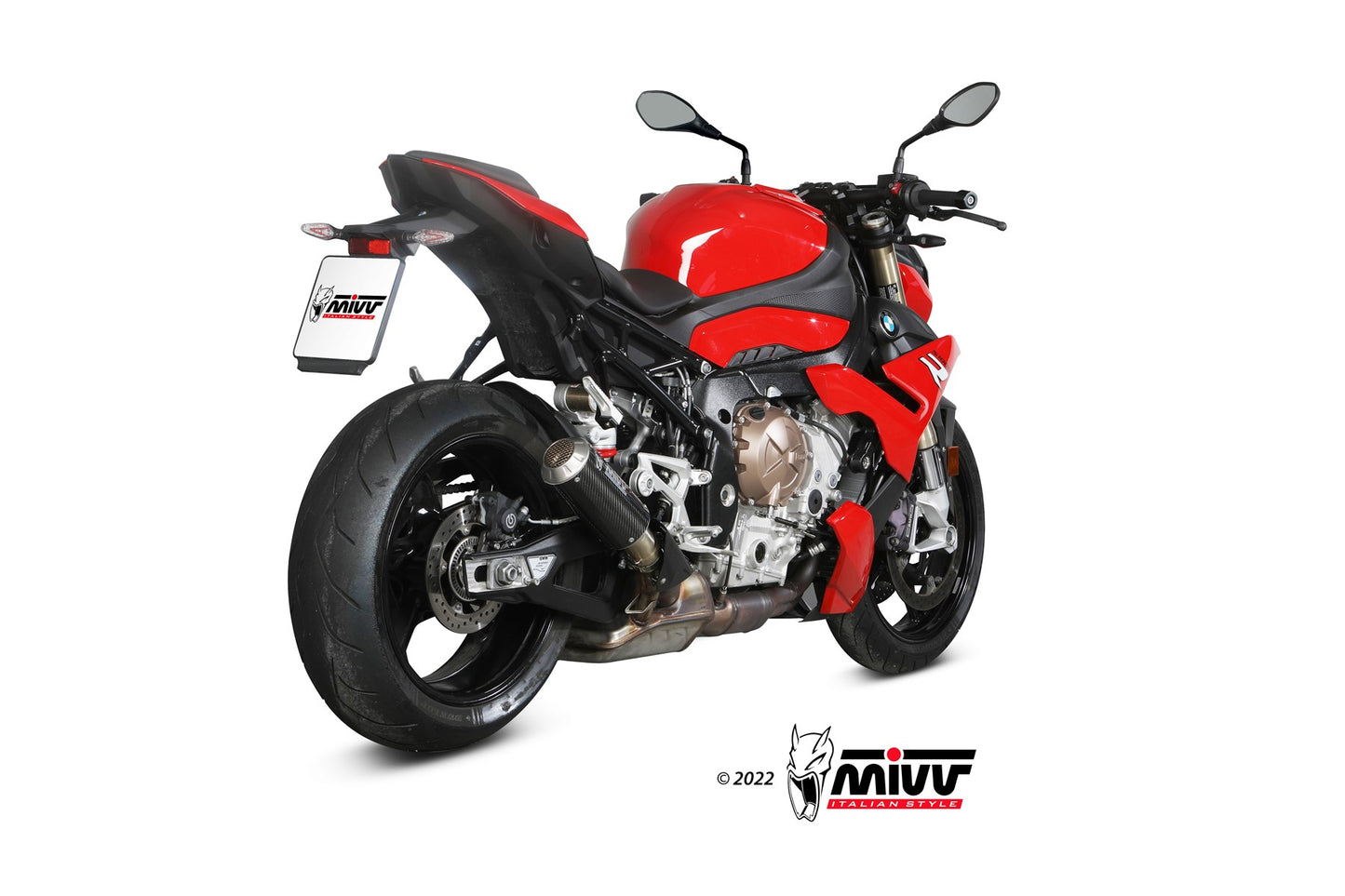 MIVV MK3 Auspuff Carbon passend für BMW S 1000 R 2021-2026