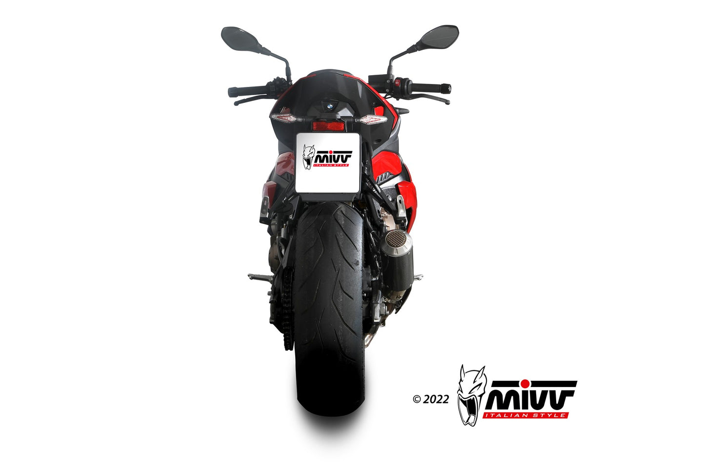 MIVV MK3 Auspuff Carbon passend für BMW S 1000 R 2021-2026