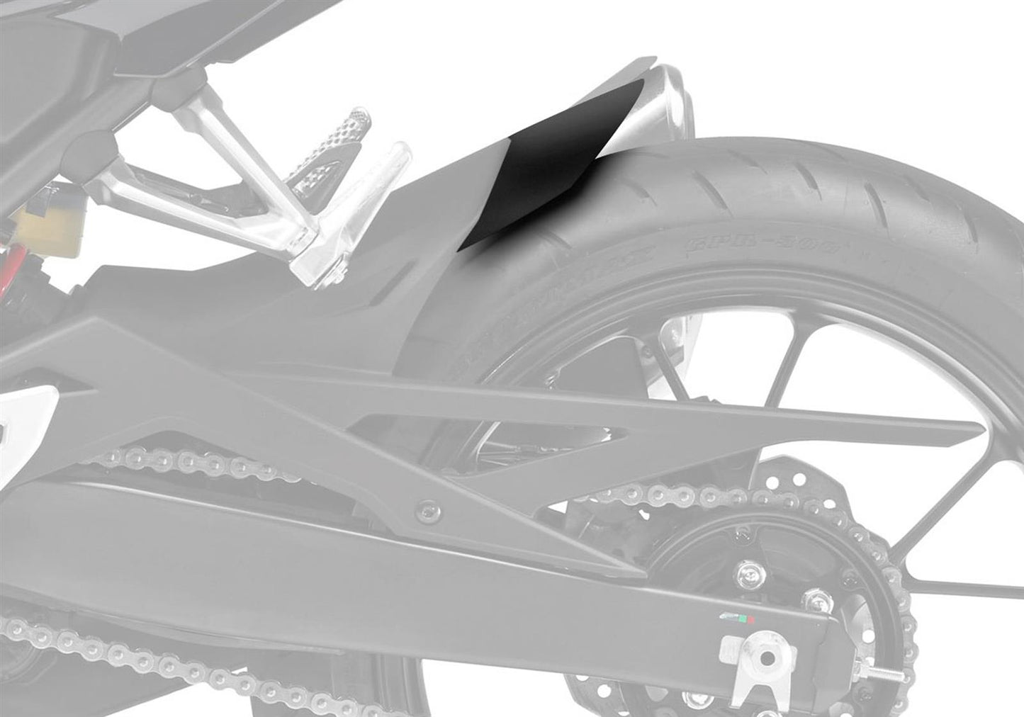 BODYSTYLE Hinterradabdeckungsverlängerung passend für Honda CB 125 R 2018-2020 - Kama Bike Parts