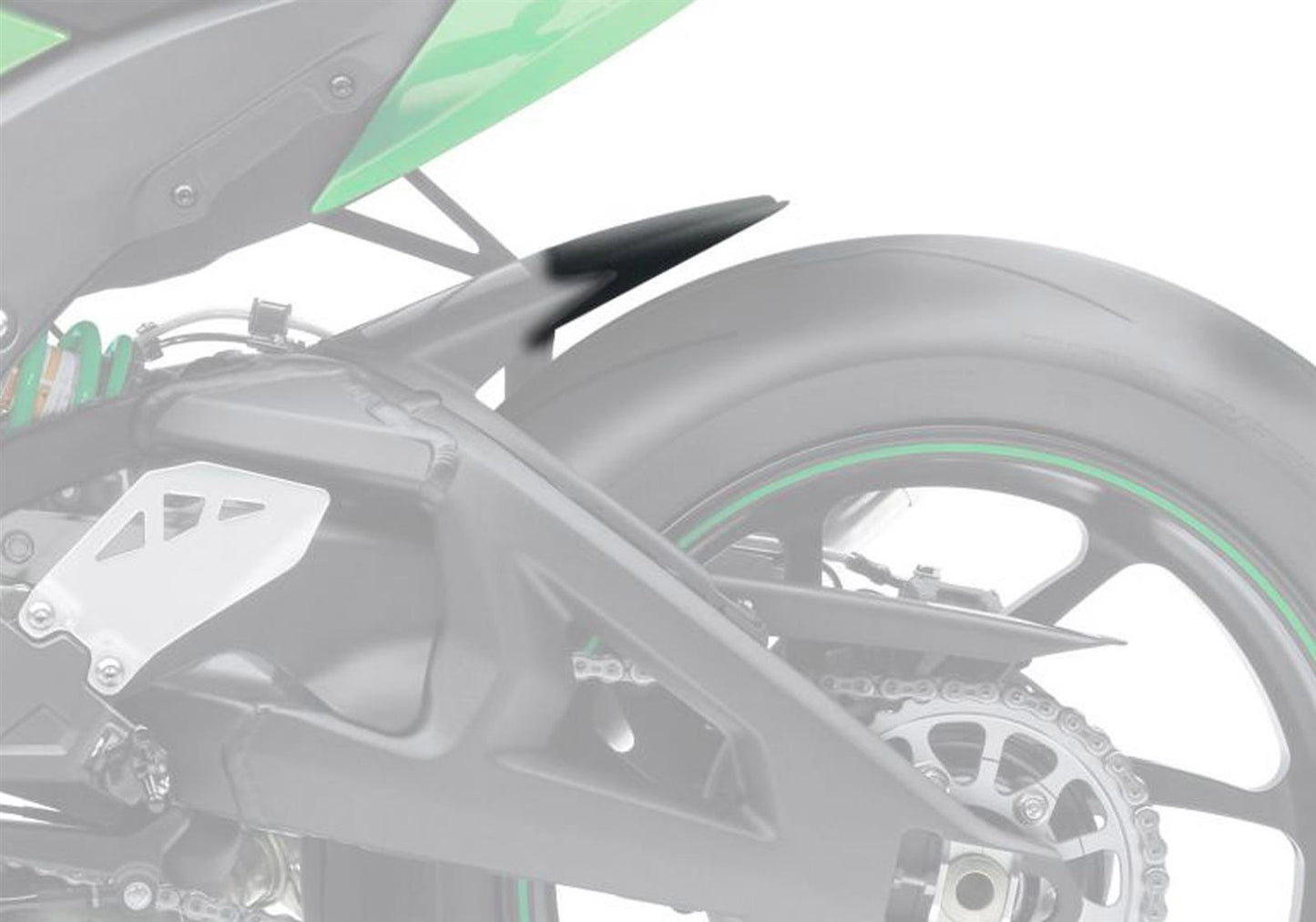 BODYSTYLE Hinterradabdeckungsverlängerung passend für Kawasaki Z400 2019-2020 - Kama Bike Parts