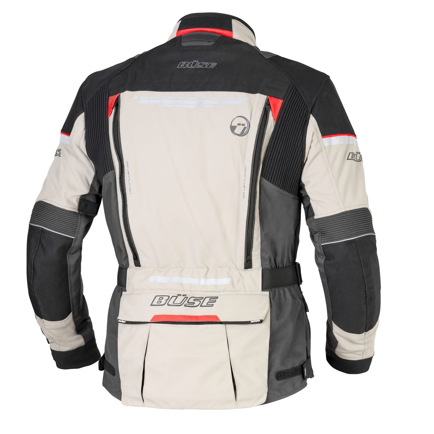 BÜSE Highland III Motorrad-Textiljacke wasserdicht mit Protektoren