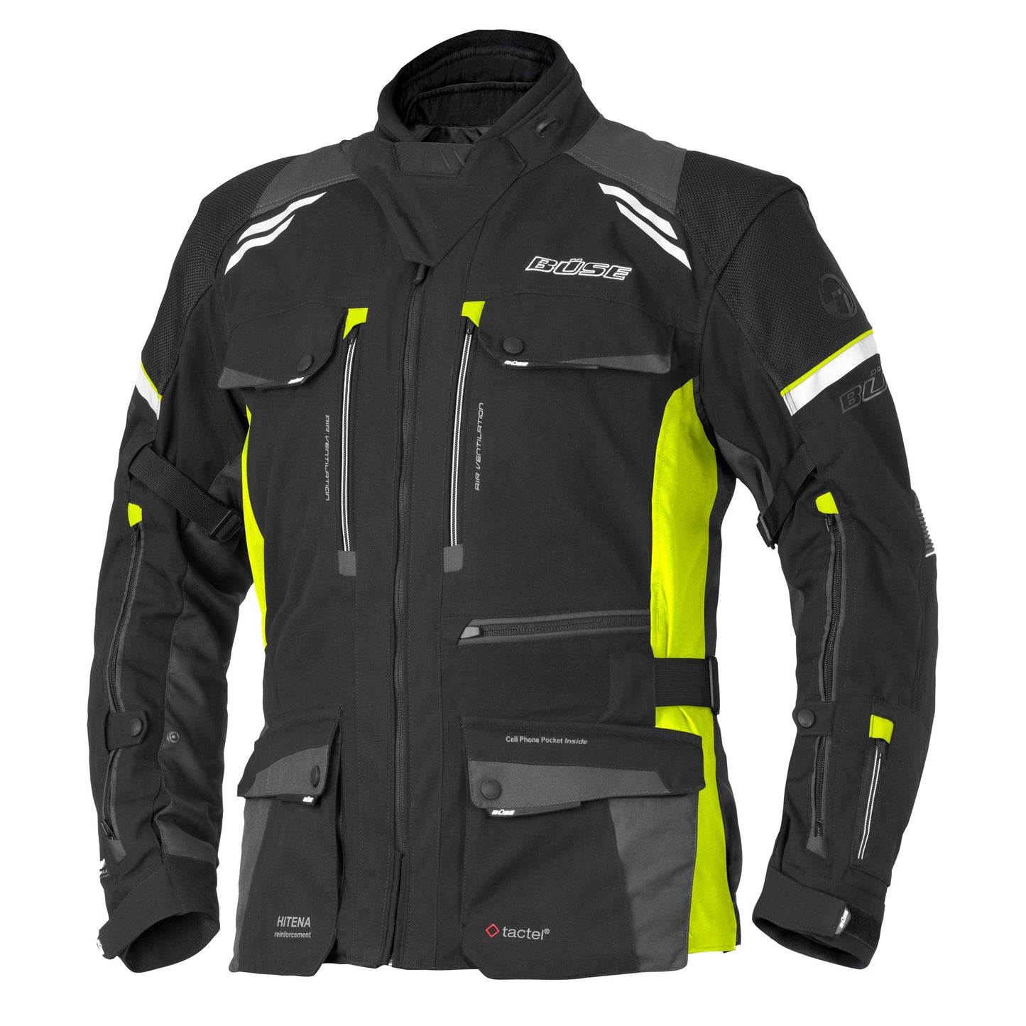 BÜSE Highland III Motorrad-Textiljacke Damen wasserdicht mit Protektoren