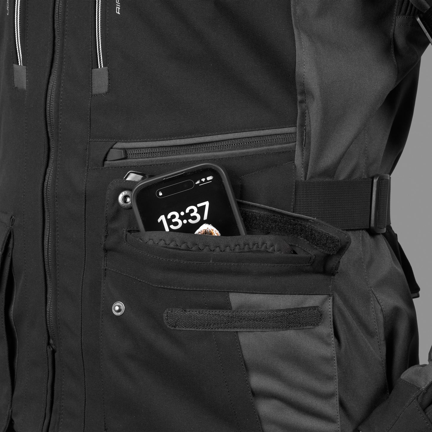 BÜSE Highland III Motorrad-Textiljacke wasserdicht mit Protektoren