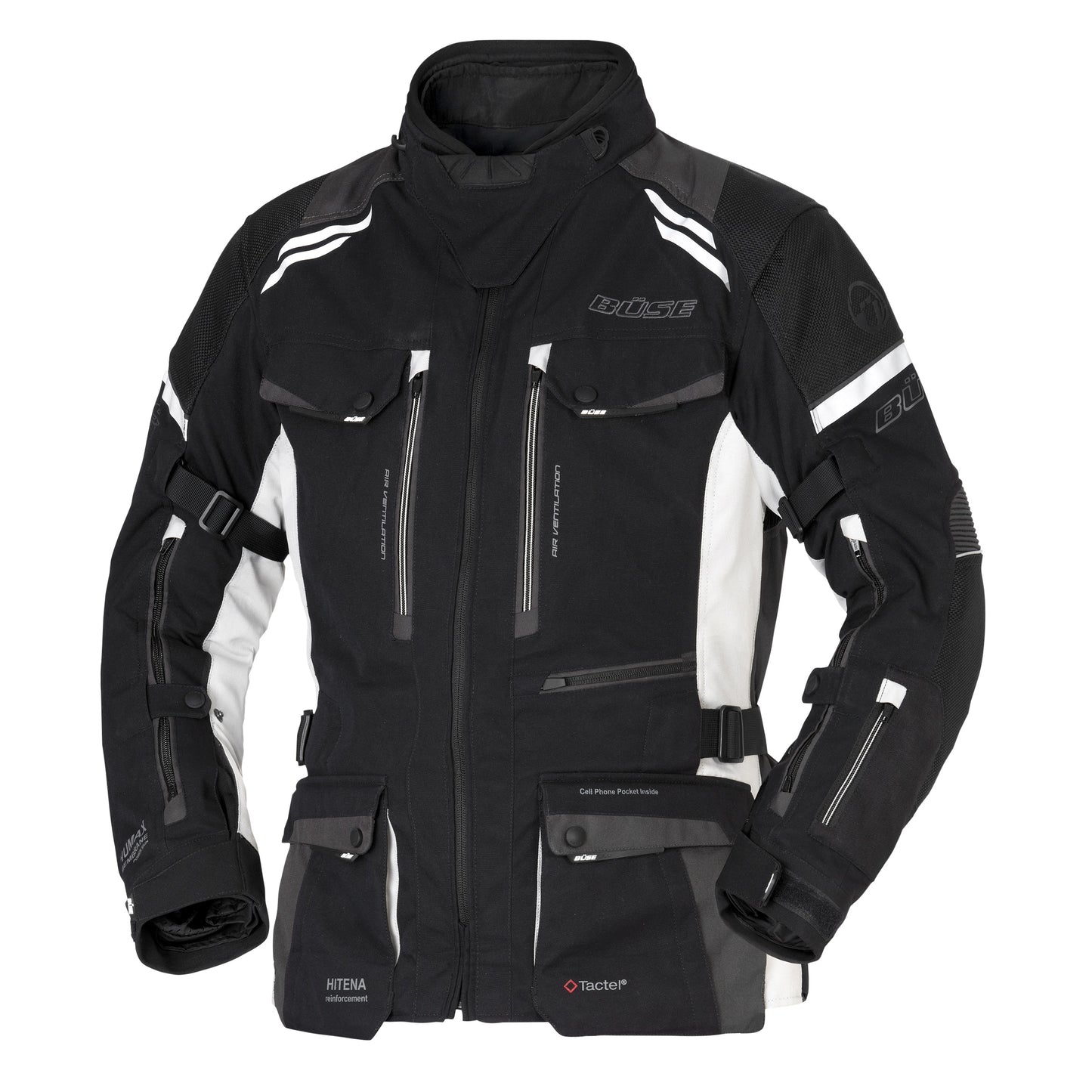 BÜSE Highland III Motorrad-Textiljacke Damen wasserdicht mit Protektoren