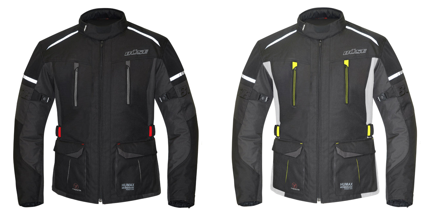 BÜSE Rider Motorrad-Textiljacke wasserdicht mit Protektoren