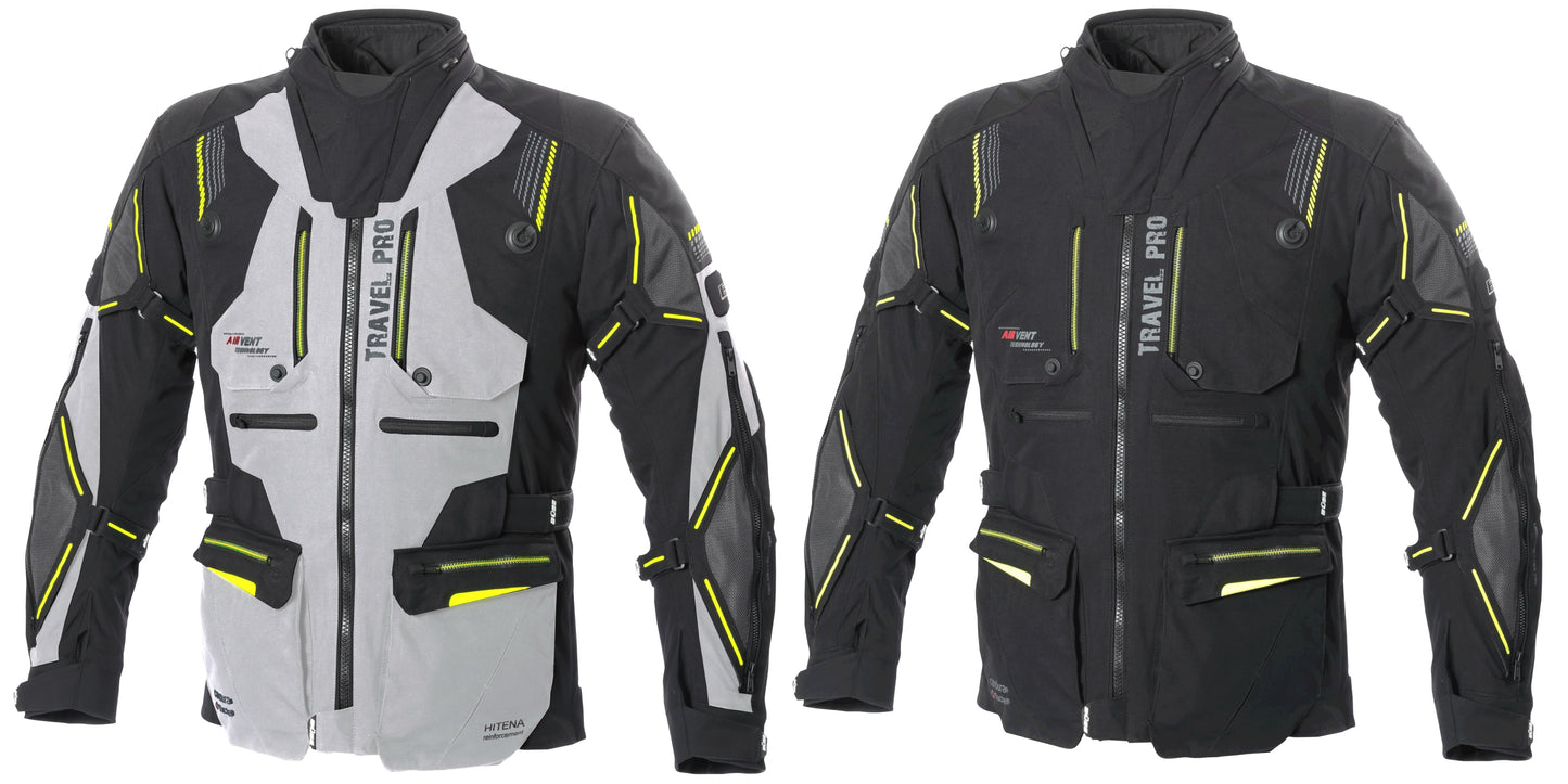 BÜSE Travel Pro Motorrad-Textiljacke wasserdicht mit Protektoren