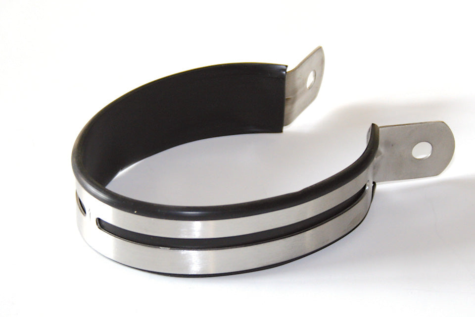 IXIL Auspuffschelle Edelstahl poliert oval - Kama Bike Parts