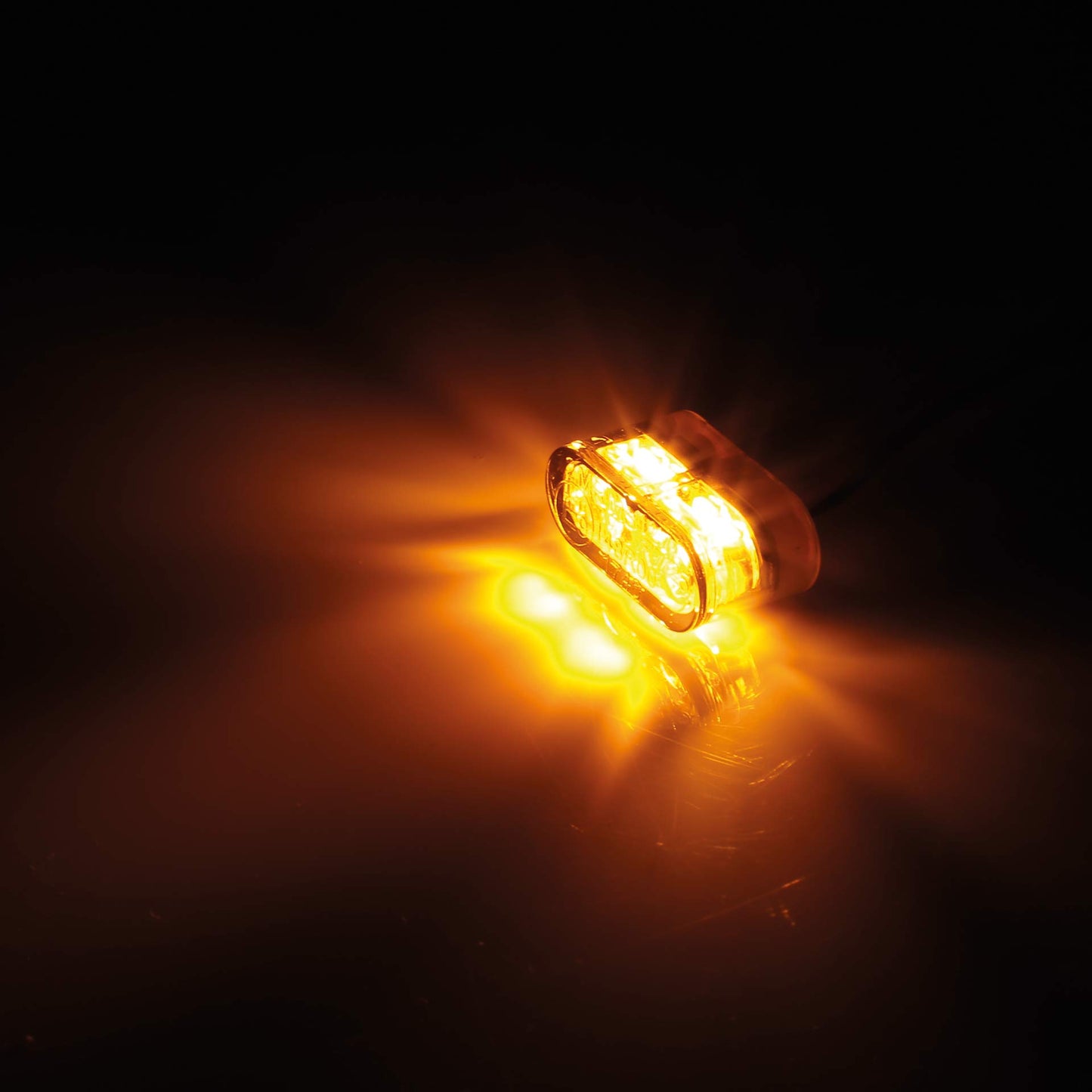 HIGHSIDER Motorrad LED Blinker Little Star-MX Pro Modul Getönt E-geprüft (Paar)