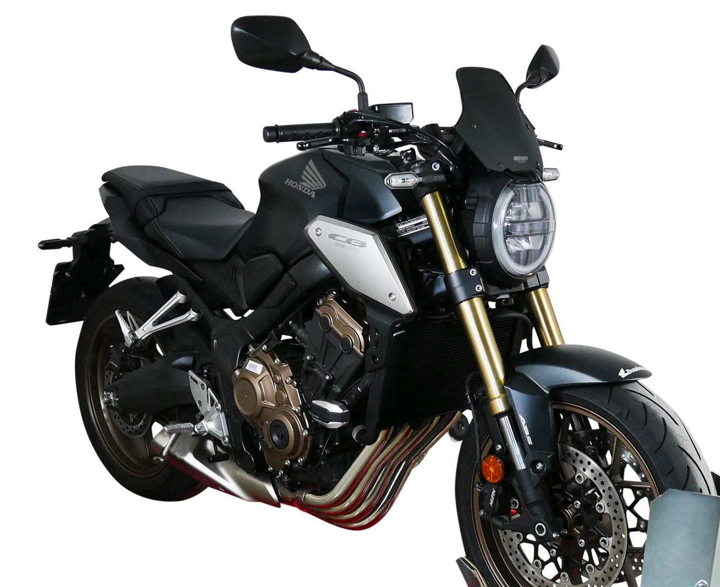 MRA Sportscheibe "NSPM" schwarz satiniert passend für Honda CB 650 R 2019-2023