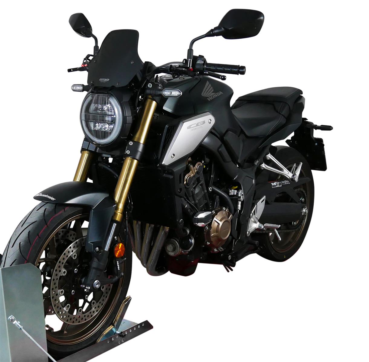 MRA Sportscheibe "NSPM" schwarz satiniert passend für Honda CB 650 R 2019-2023