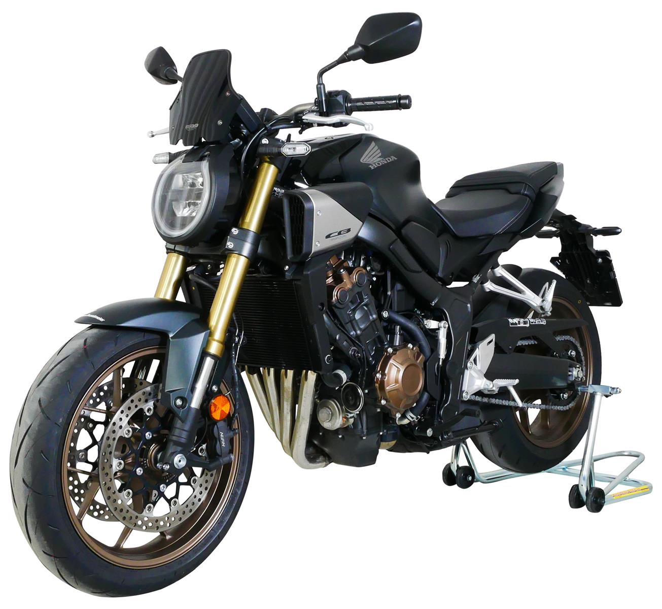 MRA Racingscheibe "NRM" schwarz passend für Honda CB 650 R 2024-