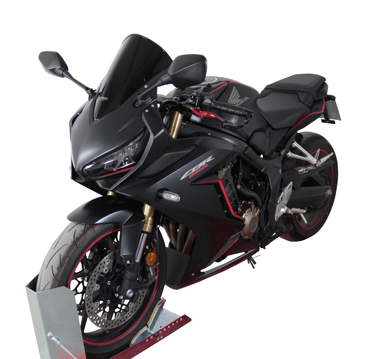 MRA Racingscheibe "R" schwarz passend für Honda CBR 650 R 2019-2023