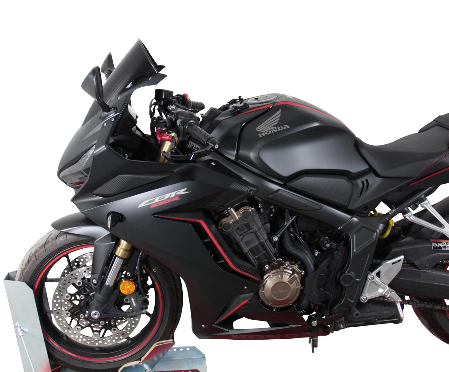 MRA Racingscheibe "R" schwarz passend für Honda CBR 650 R 2019-2023